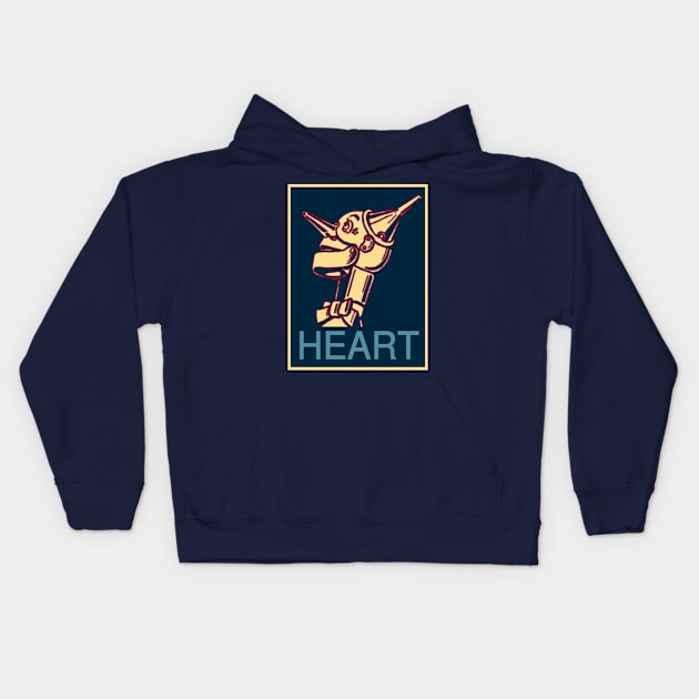 A Vote For Heart Kids Hoodie by Yellowonder